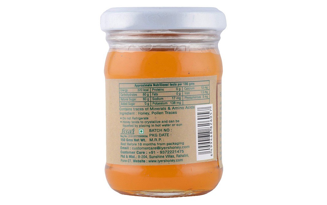 Florea Raw Multifloral Honey    Glass Jar  150 grams